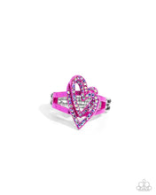Load image into Gallery viewer, Paparazzi Accessories - Hybrid Heart - Pink