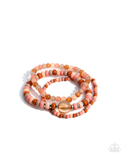 Load image into Gallery viewer, Paparazzi Accessories - Seed Bead Stack - Orange