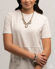 Load image into Gallery viewer, Paparazzi Accessories - Complete Look - Pearly Pact - Brass