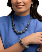 Load image into Gallery viewer, Paparazzi Accessories - Hematite Hallmark - Complete Look - Silver