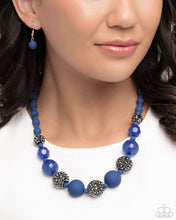 Load image into Gallery viewer, Paparazzi Accessories - Hematite Hallmark - Complete Look - Blue