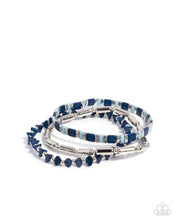 Load image into Gallery viewer, Paparazzi Accessories - Serendipitous Stack - Blue