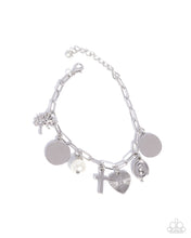Load image into Gallery viewer, Paparazzi Accessories - Charm Commitment - White