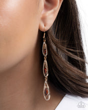 Load image into Gallery viewer, Paparazzi Accessories - Teardrop Tenure - Brown
