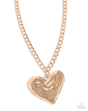 Load image into Gallery viewer, Paparazzi Accessories - Hammered Heartthrob - Gold