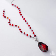 Load image into Gallery viewer, Paparazzi Accessories - Teardrop Tale - Red