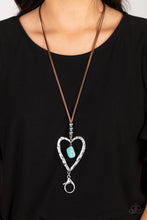 Load image into Gallery viewer, Paparazzi Accessories - Santa Fe Sweetheart - Blue Lanyard