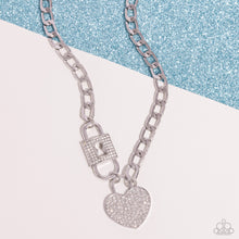 Load image into Gallery viewer, Paparazzi Accessories - Lock Up Your Love - White