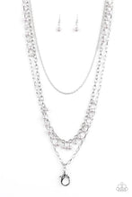 Load image into Gallery viewer, Paparazzi Accessories - Pearl Pageant - Silver Lanyard