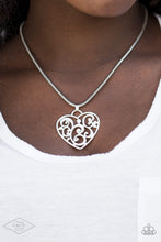 Load image into Gallery viewer, Paparazzi Accessories - FILIGREE Your Heart With Love - Silver