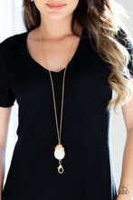 Load image into Gallery viewer, Paparazzi Accessories - Nightcap and Gown - Gold Lanyard