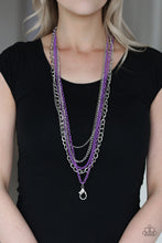 Load image into Gallery viewer, Paparazzi Accessories - Industrial Vibrance - Purple Lanyard