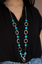 Load image into Gallery viewer, Paparazzi Accessories - SHELL Your Soul - Blue Lanyard