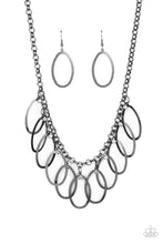 Load image into Gallery viewer, Paparazzi - Double OVAL-time - Black