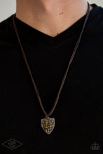 Load image into Gallery viewer, Paparazzi Accessories - Shielded Simplicity - Brass