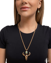 Load image into Gallery viewer, Paparazzi Accessories - Longhorn Leisure - Gold
