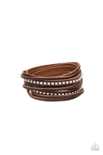 Load image into Gallery viewer, Paparazzi Accessories - Studded Sensation - Brown
