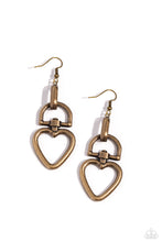 Load image into Gallery viewer, Paparazzi Accessories - Padlock Your Heart - Brass
