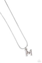 Load image into Gallery viewer, Paparazzi Accessories - Seize the Initial - Silver - M
