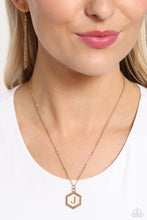 Load image into Gallery viewer, Paparazzi Accessories - Emblematic Elegance - Gold - J
