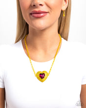 Load image into Gallery viewer, Paparazzi Accessories - Locket Leisure - Yellow
