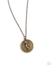 Load image into Gallery viewer, Paparazzi Accessories - Seahorse Solo - Brass
