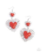 Load image into Gallery viewer, Paparazzi Accessories - Sunburst Sweethearts - Red
