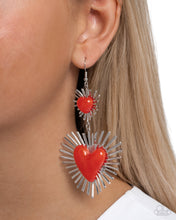 Load image into Gallery viewer, Paparazzi Accessories - Sunburst Sweethearts - Red
