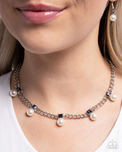 Load image into Gallery viewer, Paparazzi Accessories - Pearl Pedestal - Blue
