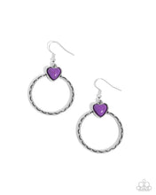Load image into Gallery viewer, Paparazzi Accessories - Heart Holiday - Purple
