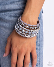 Load image into Gallery viewer, Paparazzi Accessories - Stacked Surprise - Silver
