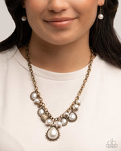 Load image into Gallery viewer, Paparazzi Accessories - Complete Look - Pearly Pact - Brass
