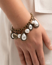 Load image into Gallery viewer, Paparazzi Accessories - Complete Look - Pearly Pact - Brass
