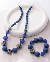 Load image into Gallery viewer, Paparazzi Accessories - Hematite Hallmark - Complete Look - Blue
