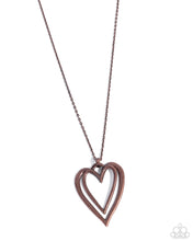 Load image into Gallery viewer, Paparazzi Accessories - Lets HEART At the Very Beginning - Copper
