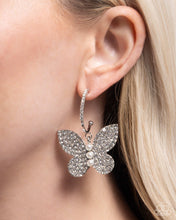 Load image into Gallery viewer, Paparazzi Accessories - Butterfly Boundary - White
