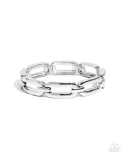Load image into Gallery viewer, Paparazzi Accessories - Symmetrical Sheen - Silver
