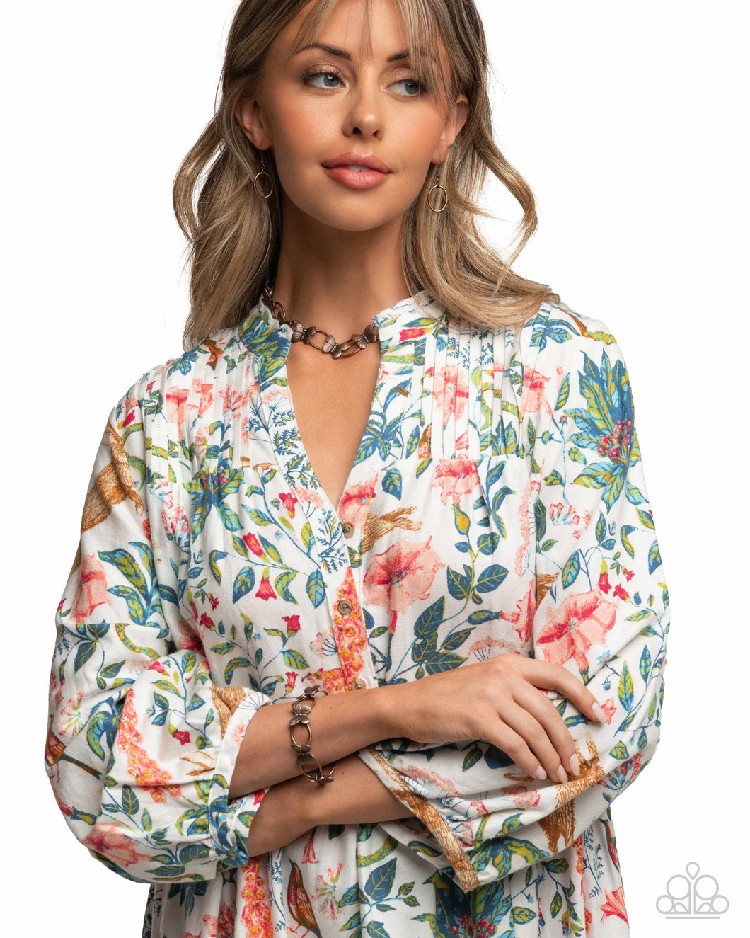 Paparazzi Accessories - Complete Look - Fluttering Form - Copper