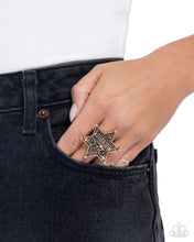 Load image into Gallery viewer, Paparazzi Accessories - Sheriffs Star - Gold
