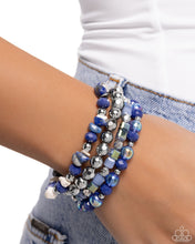 Load image into Gallery viewer, Paparazzi Accessories - Supervisory Stack - Blue
