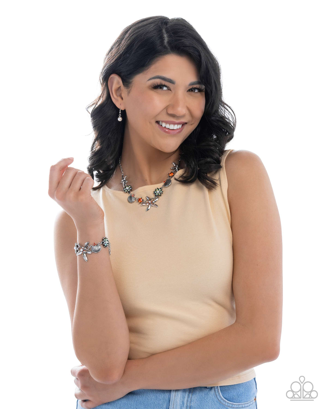 Paparazzi Accessories - Complete Look - Starfish Solo - Orange