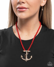 Load image into Gallery viewer, Paparazzi Accessories - Anchored Allure - Red
