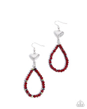 Load image into Gallery viewer, Paparazzi Accessories - Treasured Teardrops - Red
