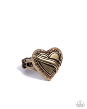 Load image into Gallery viewer, Paparazzi Accessories - Hint of Heartbreak - Brass
