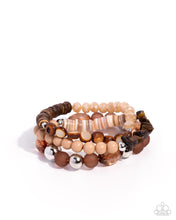 Load image into Gallery viewer, Paparazzi Accessories - Seasonal Stretch - Brown

