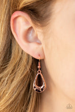 Load image into Gallery viewer, Paparazzi Accessories - Teardrop Envy - Copper
