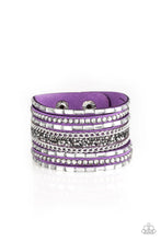 Load image into Gallery viewer, Paparazzi Accessories - Rhinestone Rumble - Purple
