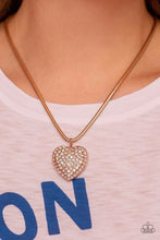 Load image into Gallery viewer, Paparazzi Accessories - Sequined Sweetheart - Gold
