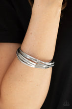 Load image into Gallery viewer, Paparazzi Accessories - Trending in Tread - Silver
