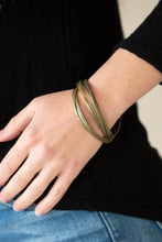 Load image into Gallery viewer, Paparazzi Accessories - Trending in Tread - Brass
